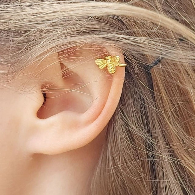 Dainty & Tiny Bee Shaped Ear Cuff Earrings - Etsy
