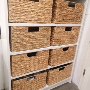 Estantería Billy Almacenaje Ikea Cestas Cajas Almacenaje Mimbre Cesta De  Algas Marinas Para Estanterías