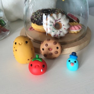 Miniature Cute Little Polymer Clay Fimo Figurine Kawaii | Etsy