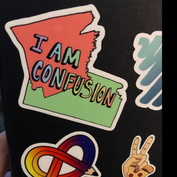 I Am Confusion Vine Sticker - Waterproof Laptop Sticker - Etsy