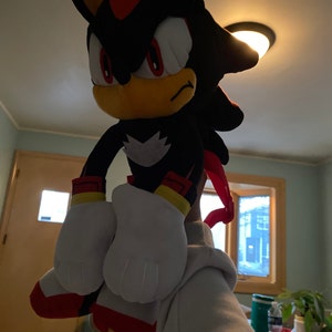 Sonic The Hedgehog Doll Plush Backpack - Shadow Backpack Black (24 Inch)