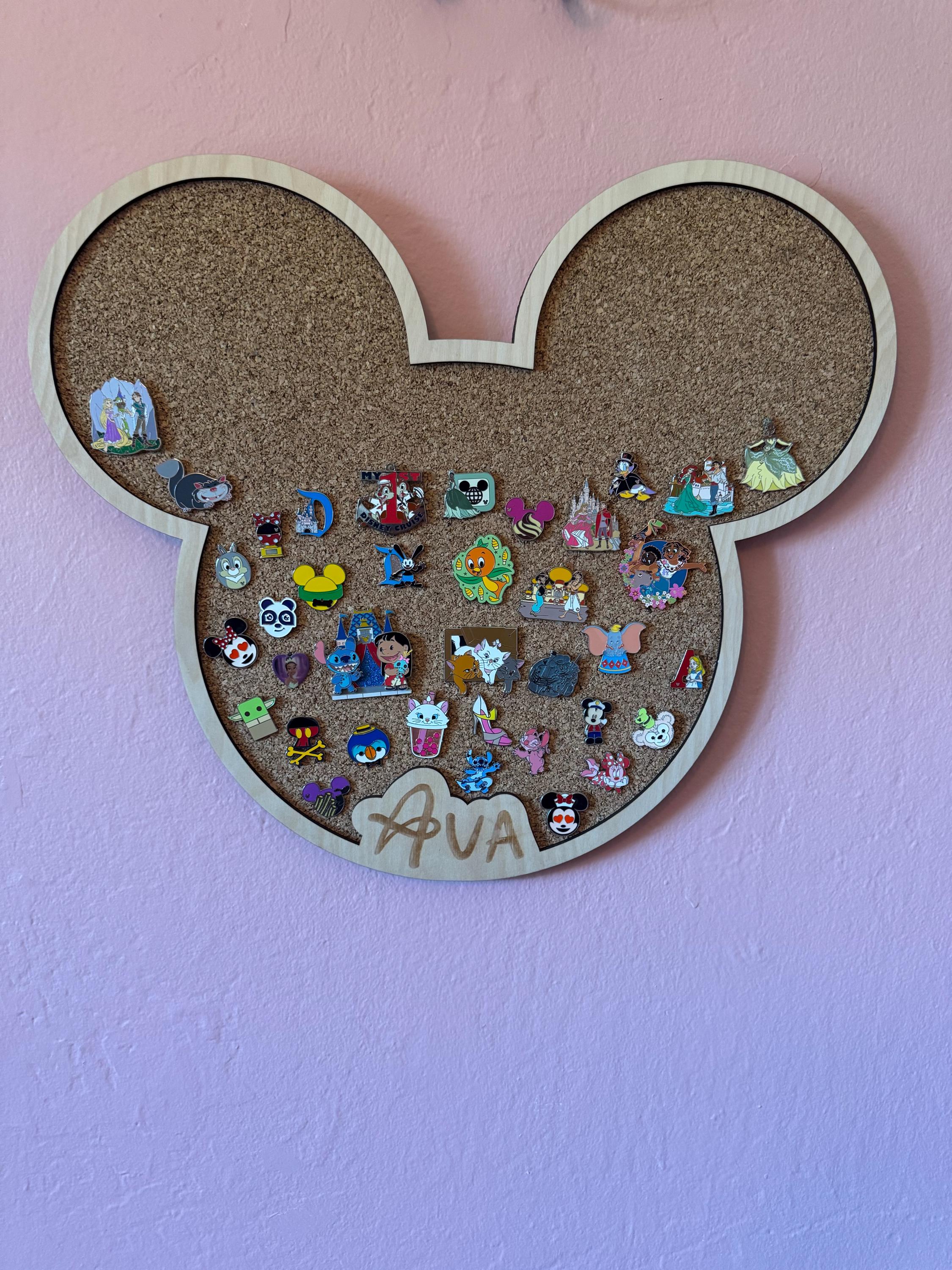 Favorite Mouse Personalized Trading Pin Display Board Pin Trading & Collecting Personalized Vacation Gift Fun for the whole Family