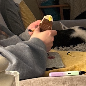 Sarah hat ein Foto des gekauften Artikels hinzugefügt