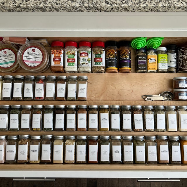 DIY Spice Rack from Hobby Lobby & Target + 4 oz Ball Canning Jars for Spices  
