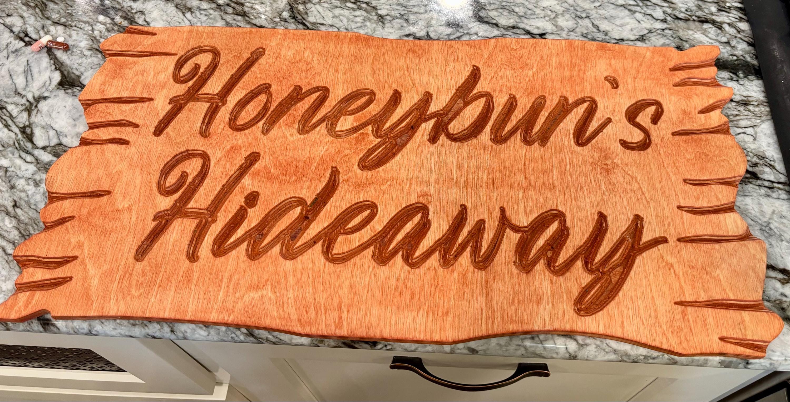 Custom Family Name Wood Sign Farmhouse Decor, Cabin Decor, Camping Decor, Last Name Sign, Personalized Family Campsite Sign, Outdoor Decor