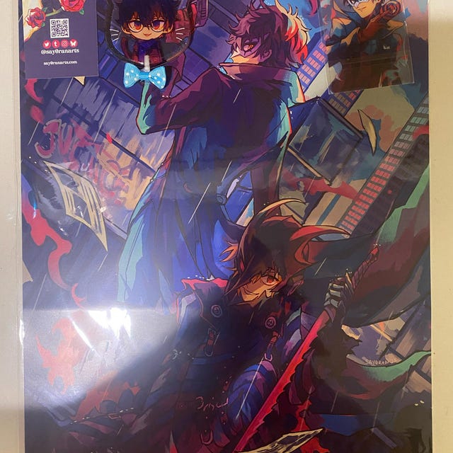 P5 ジョーカー＆クロウ ショータイム 11x14インチ プリント - Etsy 日本