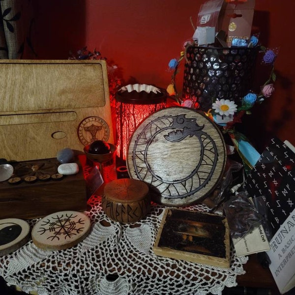 Old Norse Heathen Calendar 10.75 Wood Norse Heathen Asatru Calendar Wheel Of The