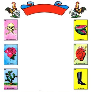 Loteria Any Occasion MASTER BLANK TEMPLATE 4x6 Older Version Loteria ...