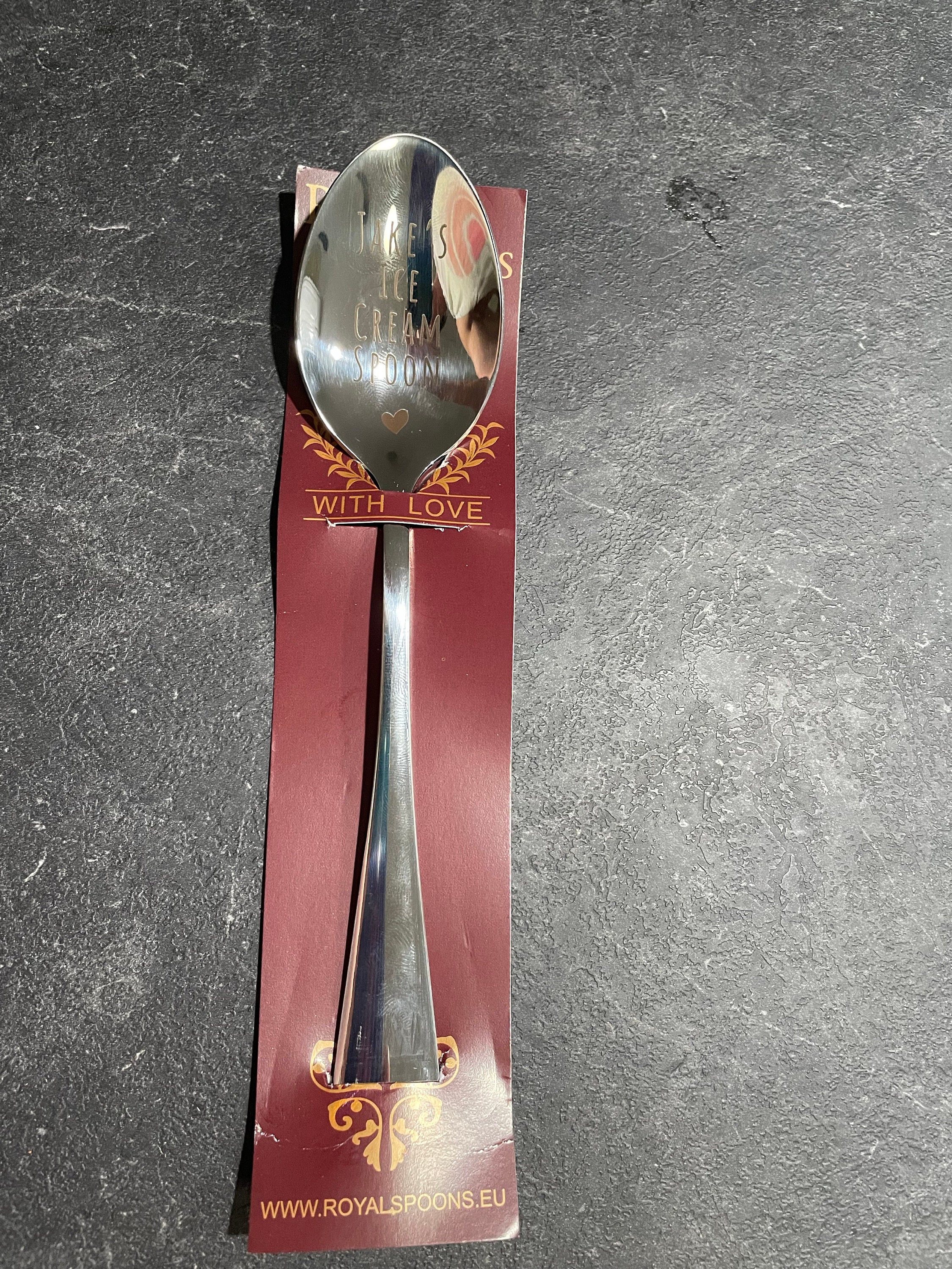 Chocolate milk spoon - Stamped spoon - Engraved with text - Nutella spoon - Latte macchiato spoon - Ice coffee spoon - Personalized gift