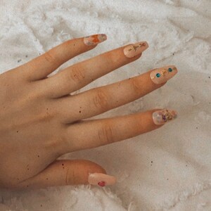 Baby Pink Press On Nails Kawaii Japanese Fashion Usagi Sailor Etsy Hong Kong