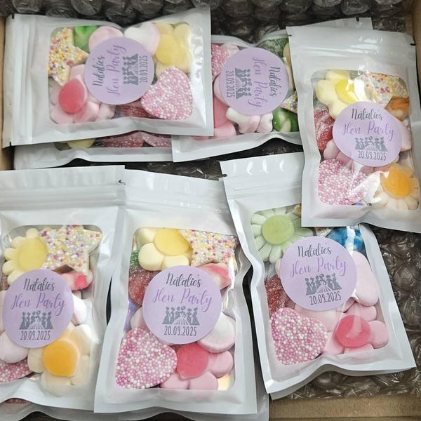 Pre Filled Kids Party Sweet Bags Personalised Childrens Birthday Party ...