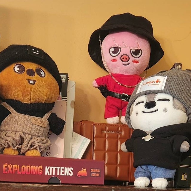 Wolfchan Black Outfit, Bang Chan Hoodie Set, 20cm Doll Wolfchan Black Outfit, Bang Chan Hoodie Set, 20cm Doll