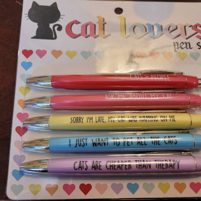 Fun Club Cat Lovers Pen Set