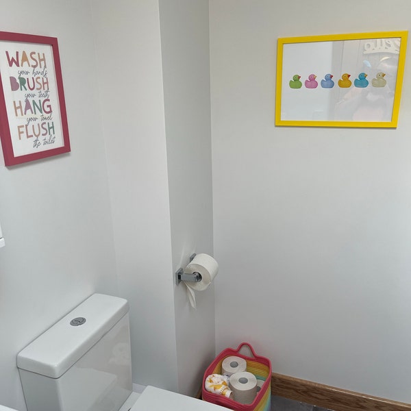 Rubber Ducks BATHROOM ART PRINT Poster Wall Picture Home Decor Artwork A4 A3 A2 10 Sizes - Etsy