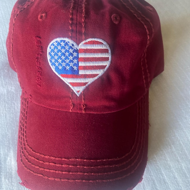 Casquette Baseball Drapeau USA – Brodée, Ajustable, Coton Twill, 4 Juillet
