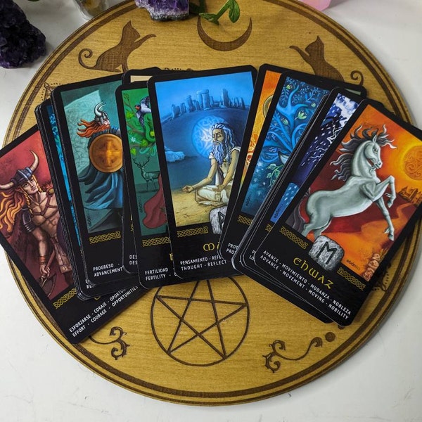 ORACLE RUNES TAROT - to Learn to Read the Runes - Text in Spanish ...