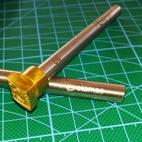 DandS Ltd Acorn #88 Lederstempel-Set Aus Messing – Für Lederhandwerk, Mit Stahlgriff, Scharfe Prägung