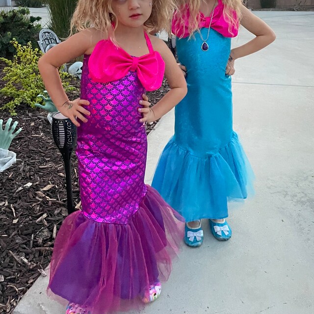 Mermaid Costume Mermaid Dress girls' Sizesfast Shipping 