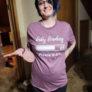 Funny Pregnant Shirt Baby Loading Tshirt Pregnancy T-shirt - Etsy