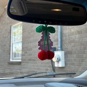 Miroir de voiture en forme de fleur afghane, gadgets de rétroviseur  intérieur pour adolescents, décor de fruits, mignon - AliExpress