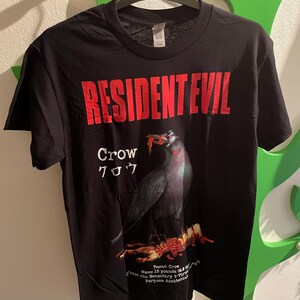 Resident Evil 2 - Crow T Shirt - Various Sizes Survival Horror