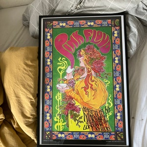 Pink Floyd 1960s Art Nouveau Concert Poster - Etsy