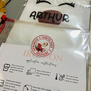 Iron-on Instructions Template, Editable Iron on Heat Transfer