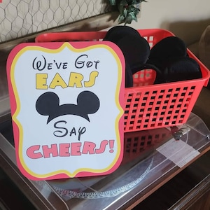 Minnie Mouse Birthday Party Sign, PINK Gift Table Sign Party Decoration ...