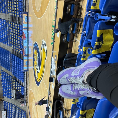 custom orange air force 1