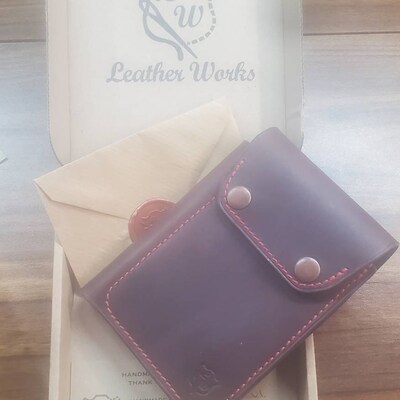 Tool Wallet V1 EDC Small Handmade Leather Free Laser Engraving. Hand ...