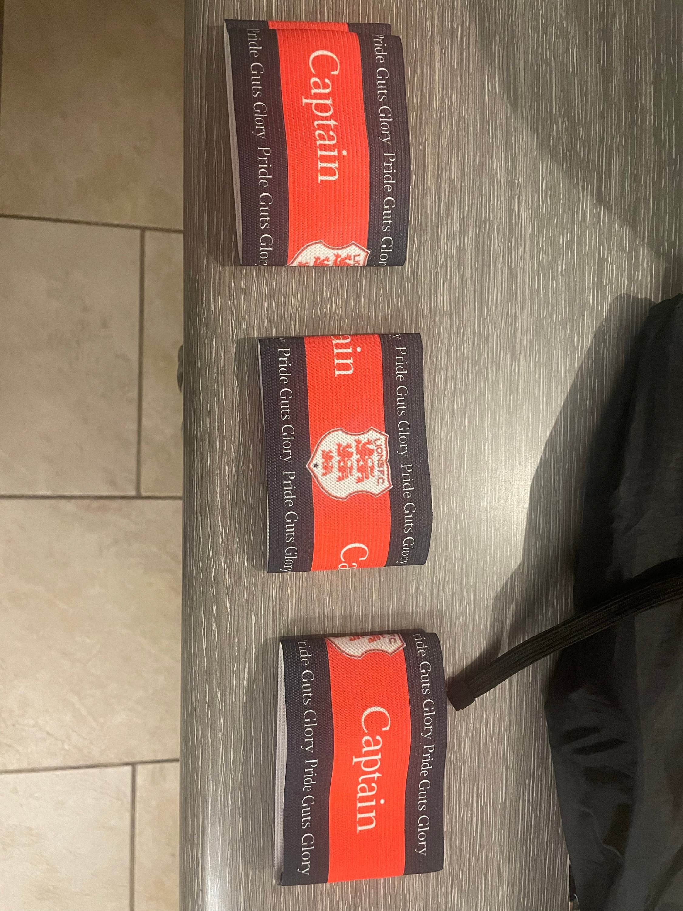 Personalised Captain&#39;s armband| Bespoke armband| Cycling armband| Charity Armband|