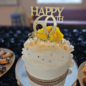 SUSSURRO Set di diadema con fascia e strass, per 70° compleanno, fascia per festa di compleanno da donna (oro