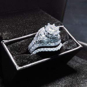Filigree Design Moissanite Engagement Ring Unique 2 Carat | Etsy