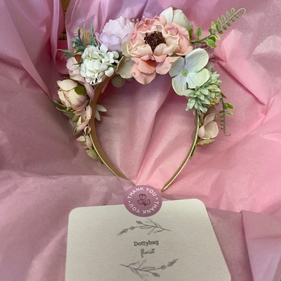 Flower Festival Hair Crown Wrapped With Flower Hairpin
