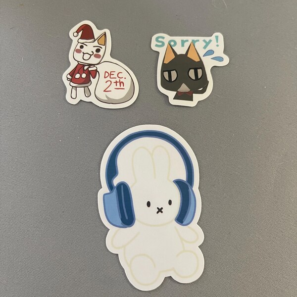 Dog Kitty Emotion Sticker Set Ovo Fan Art, Aesthetic Bee Dog Kitty ...
