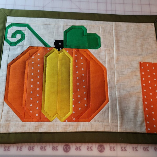 Classic Pumpkin Patch Fall Autumn PDF Quilt Block Pattern - Includes ...