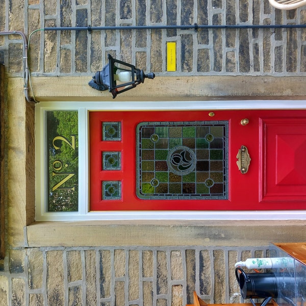 Premium Elegant Gold Fanlight Transom House Door Number, Modern Style ...
