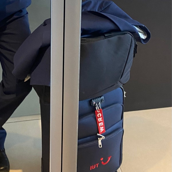 In Stock Cabin Crew Keychain Customizable Double Logo - Foto 6