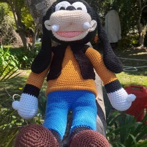 英語 PDF パターン - かぎ針編みのあみぐるみ グーフィー ビッグサイズ