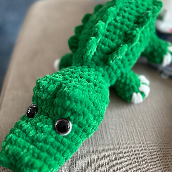 No Sew Alligator Crochet Pattern Crocodile Amigurumi Pattern DIY ...