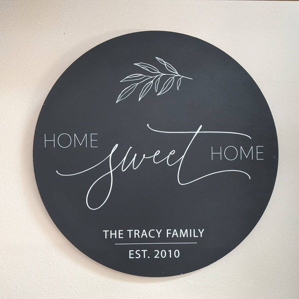 Farmhouse Wall Decor Home Sign Established Sign Home Sweet Home