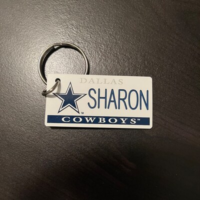 Personalized Dallas Cowboys Engraved Keychain Key Ring Tag Any Name ...
