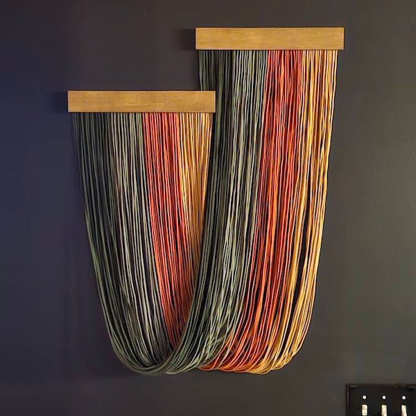 Picture of Fiber Wall Decor, Minimalist Wall Art, New Home Gifts, Modern Macrame ...