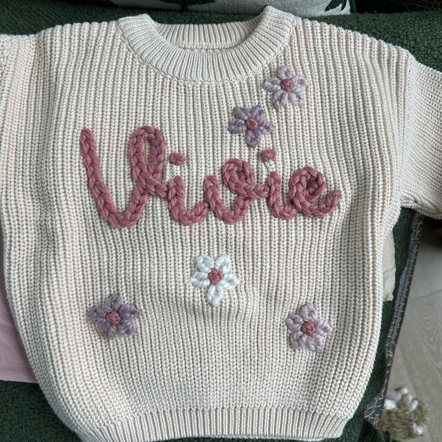 FAST TURNAROUND! Personalized Hand Embroidered Custom Name