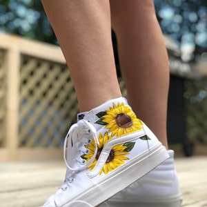 yellow flowers vans