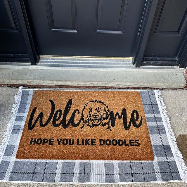 Hope You Love Dogs Welcome Coir Doormat | USA – Fine Living Co