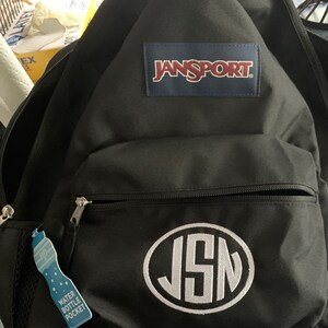jansport monogrammed backpack