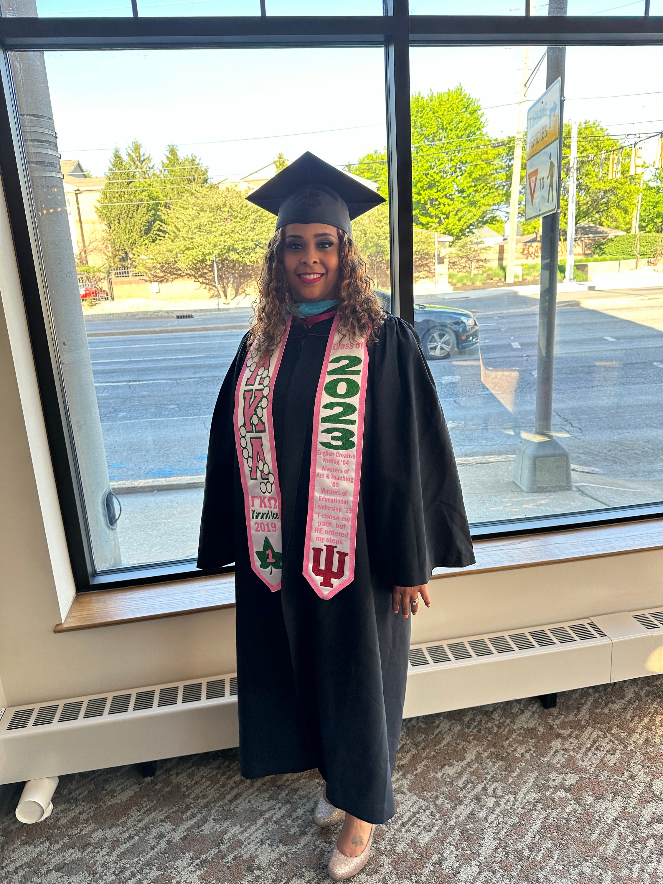 Sorority Graduation Stole | Custom Graduation Stole| Greek Graduation Stole | Pre-Designed Stole | Class of 2025 Stole| Class of 2025 Stole