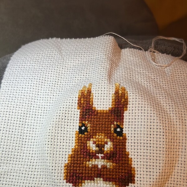 Red Squirrel Cross Stitch Pattern PDF - Red Squirrel Embroidery PDF ...