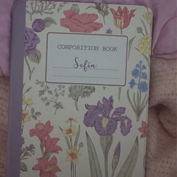 Purple Floral All New Kindle 11th Gen 2024 Case Composition Book Kobo ...